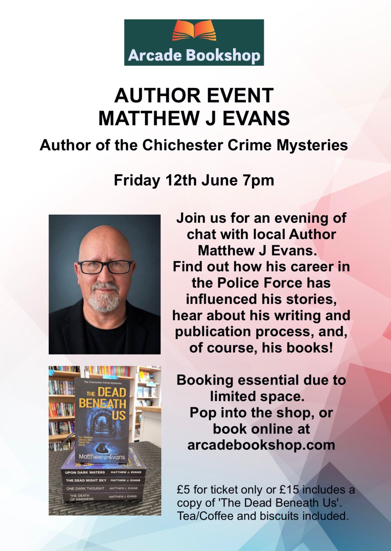 Author Event - An evening with Matthew J Evans