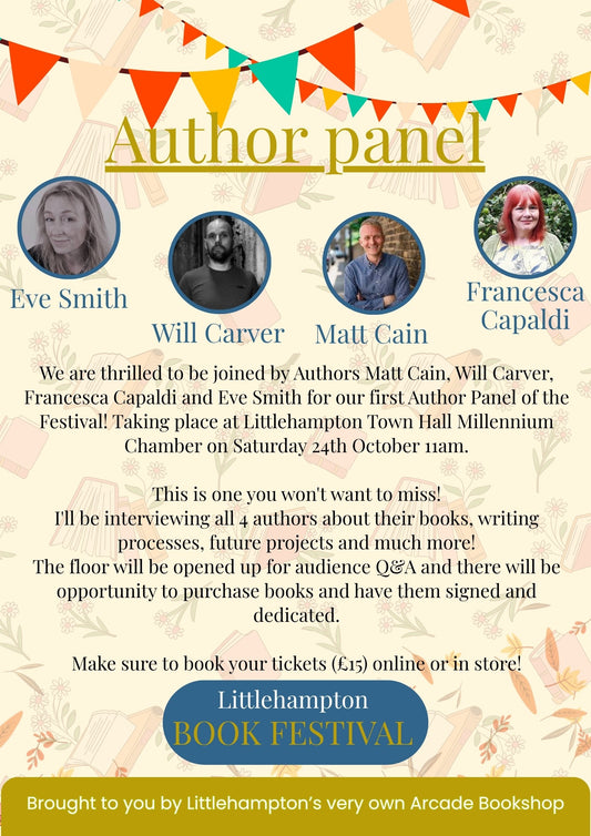 Author Panel - Littlehampton Book Festival - Saturday 24th October 11am