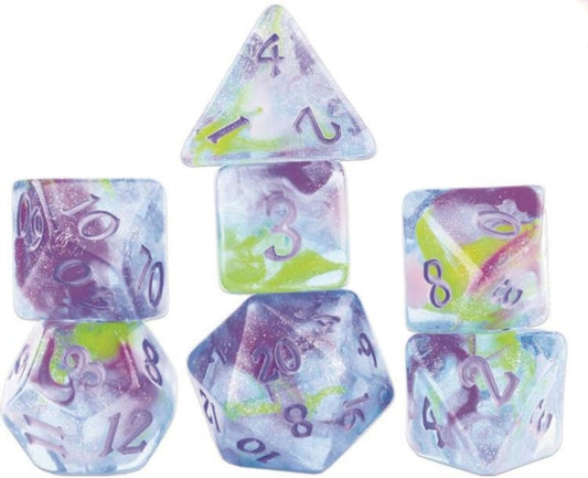 Sirius Dice - Watercolours Poly Set