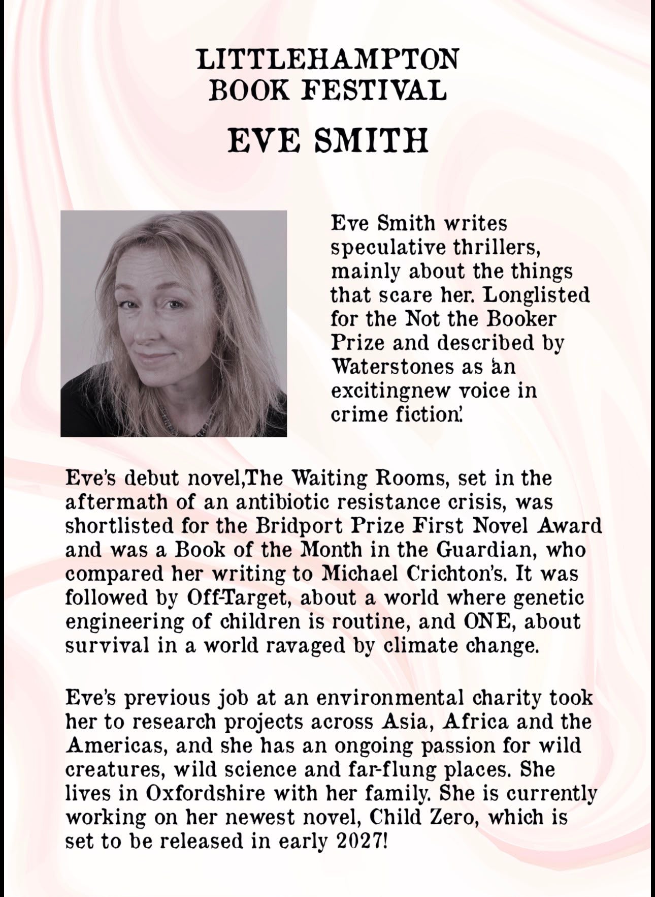 Author Panel - Littlehampton Book Festival - Saturday 24th October 11am